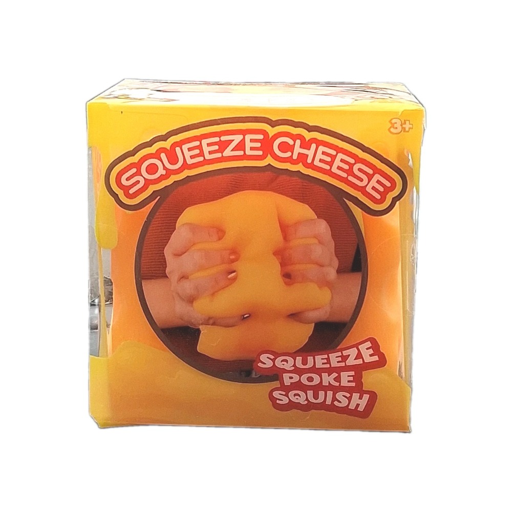 Sunny Days Squeeze Cheese Squishy Stress Toy w/ Giggle Zone - NEW